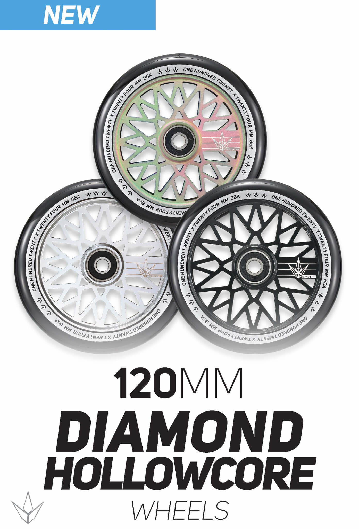 Envy Diamond Hollowcore Wheels 120mm House of Wheels Indoor Skate Park and Pro Shop in