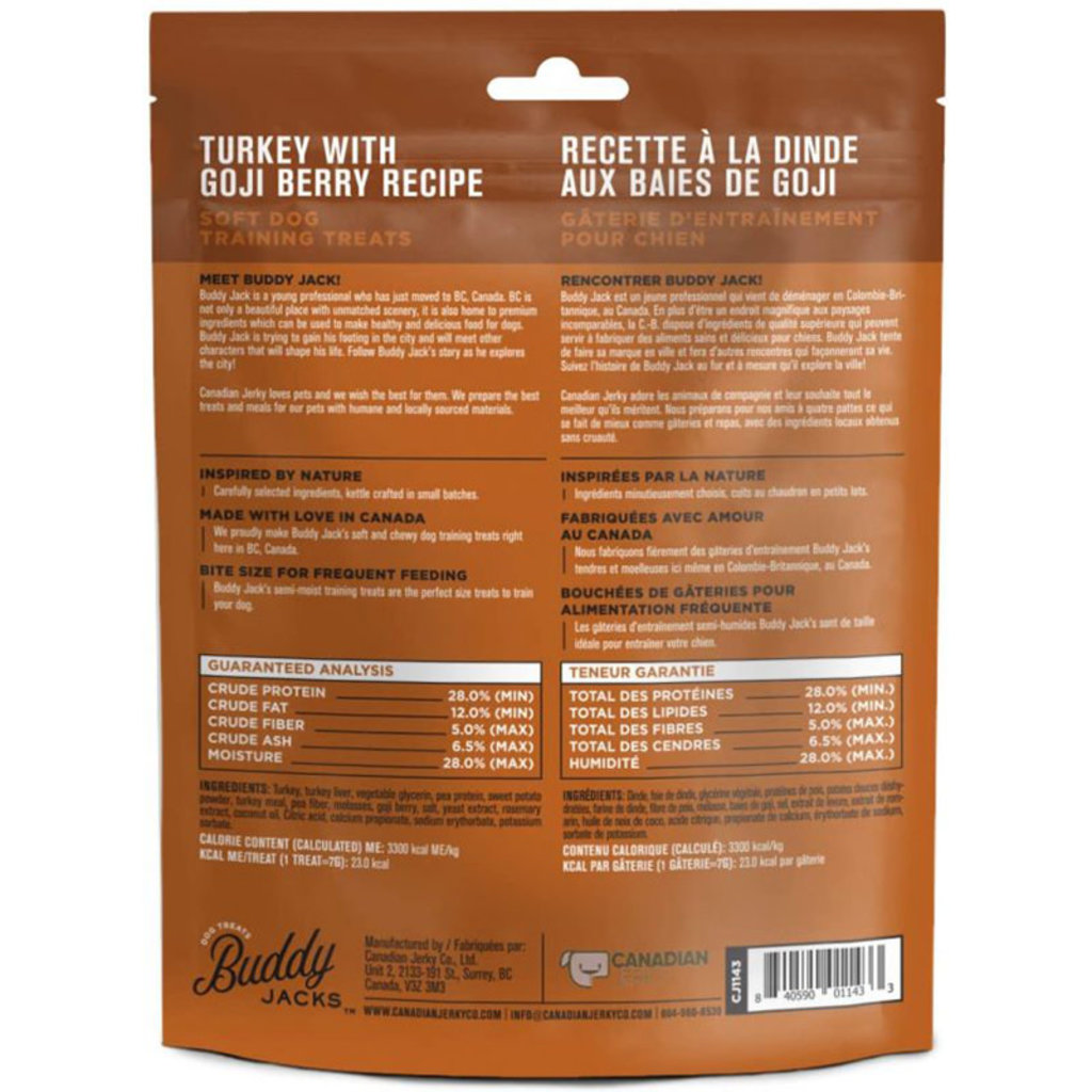 Canadian Jerky Company Buddy Jack's - Dinde Aux Baies De Goji 56 g