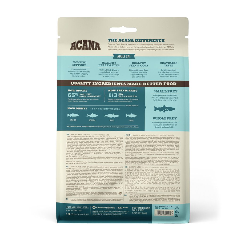 Acana Acana - "Bountiful Catch", Pour Chat, 4.5 kg