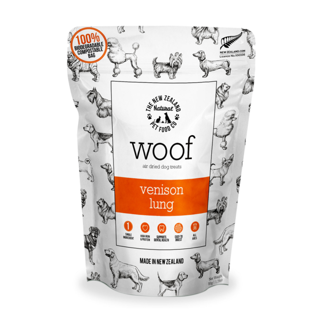 New Zealand Petfood New Zealand Petfood - "Woof" Poumons De Venaison 50g