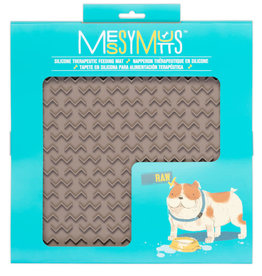 Messy Mutts Messy Mutts - Tapis D'Alimentation 12" x 12" - Gris