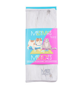 Messy Mutts Messy Mutts - Tapis Sous Plats En Silicone Gris Marbré (40 x 30 cm)