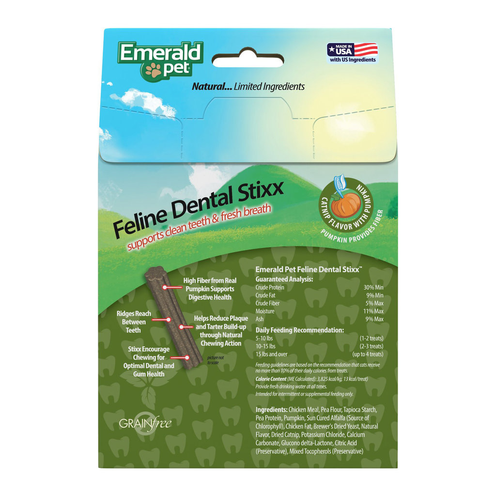 Emerald Pet Emerald Pet - Bâtonnet Dentaire Herbe à Chat - 102 g
