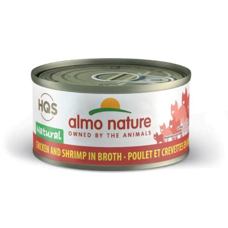 Almo Nature Almo Nature - "HQS" Poulet Et Crevettes Au Bouillon , Pour Chat - 2.5 oz