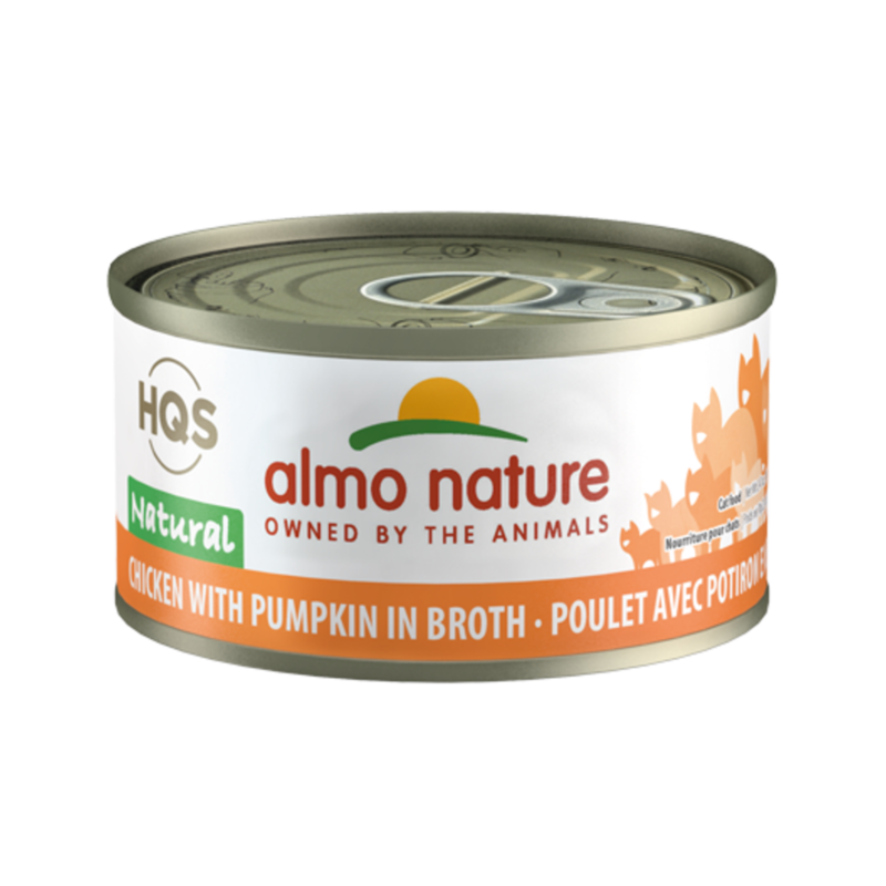 Almo Nature Almo Nature - "HQS" Poulet et Citrouille, Pour Chat - 2.5 oz