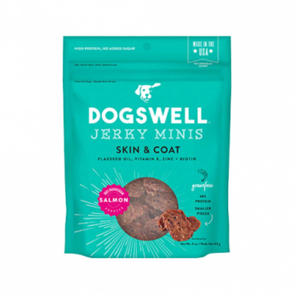 Dogswell Dogswell - Mini Jerky Au Saumon Peau Et Pelage 113 gr