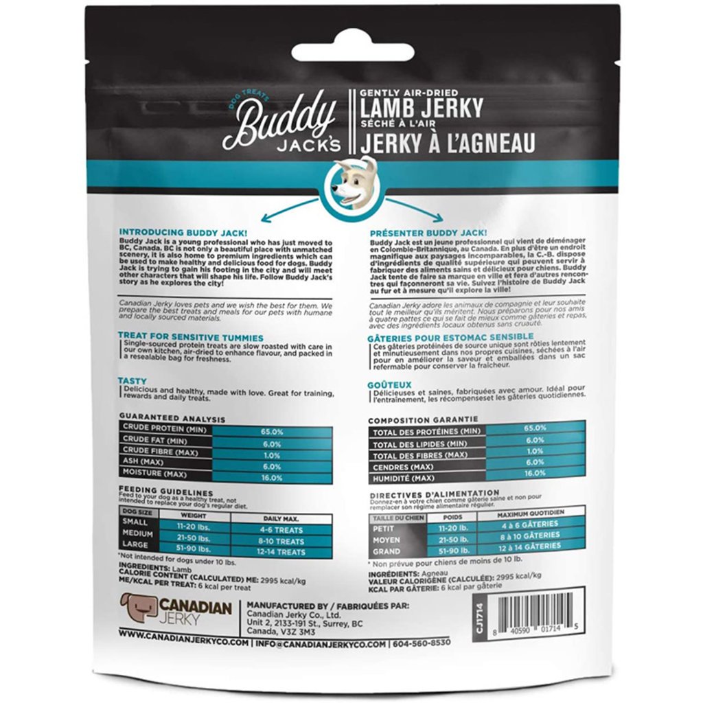 Pour fusionner Buddy Jack's - Jerky À l'Agneau 56 g