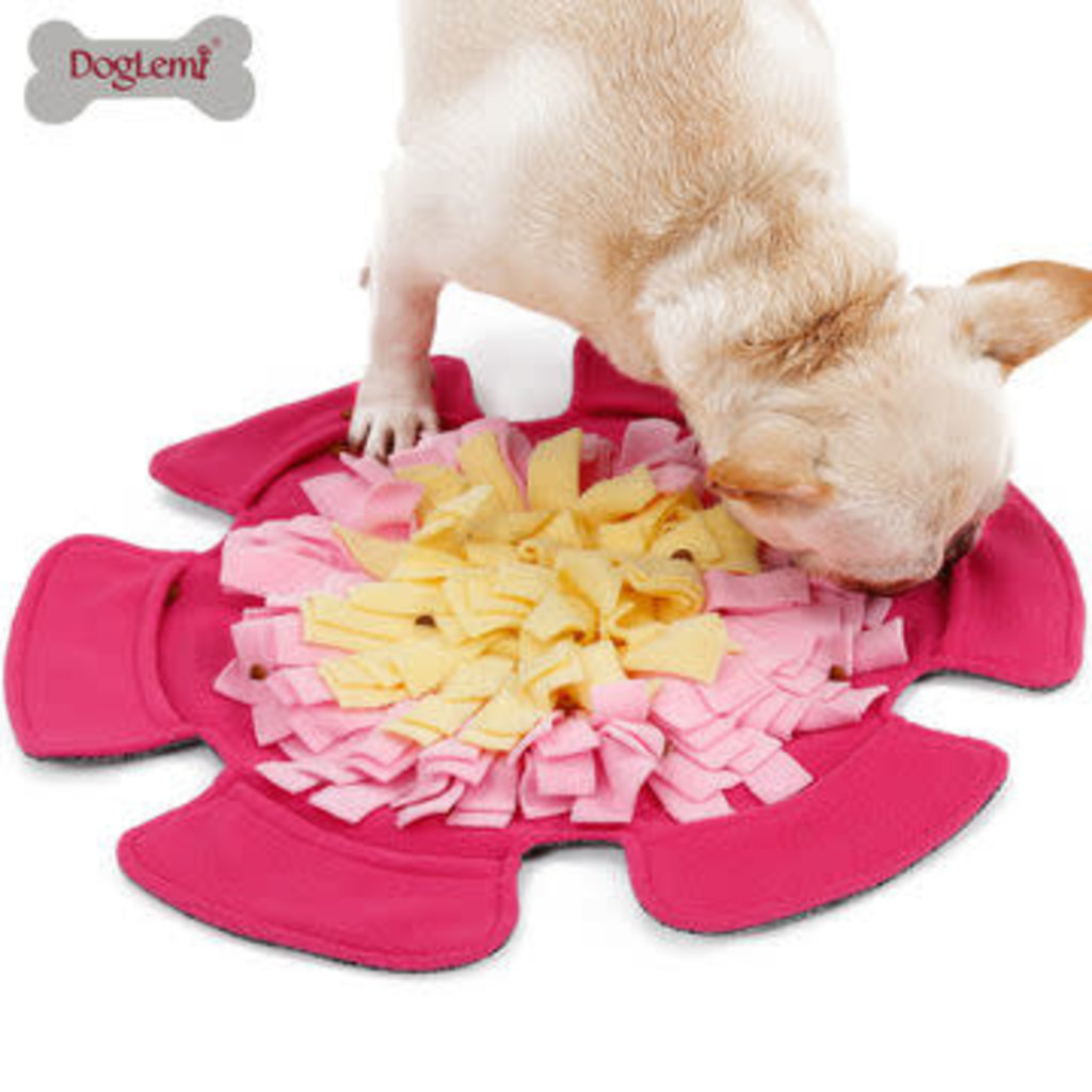 Stimulation Canine Stimulation Canine - Tapis De Fouille - Fleur Rose