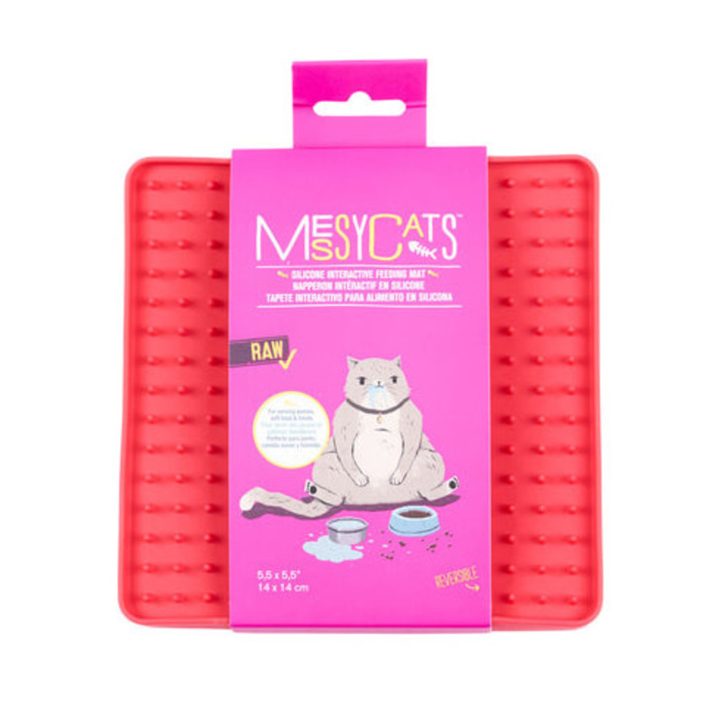 Messy Mutts Messy Cats - Tapis D'Alimentation Réversible