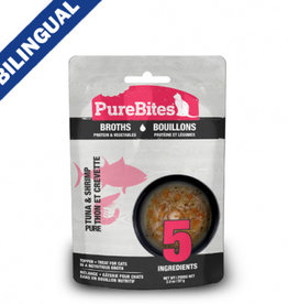 Purebites Purebites - Bouillons De Protéine Et Légumes Pour Chat - Thon Et Crevette 57g