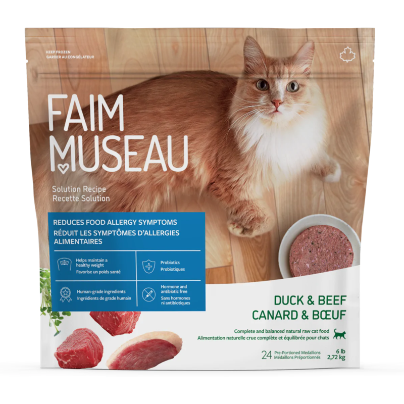 Faim Museau Faim Museau - Médaillons Canard & Boeuf, Pour Chat