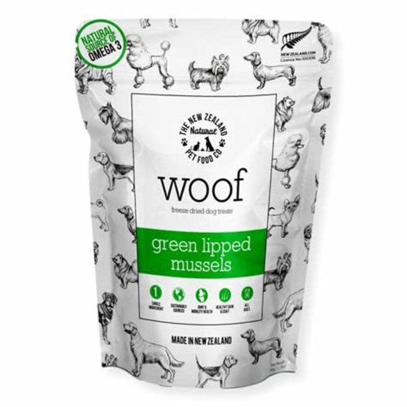 New Zealand Petfood New Zealand Petfood - "Woof"  Moules Vertes 50g