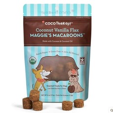 Coco Therapy Coco Therapy - Maggie's Macaroons - Gâteries De Noix De Coco -Vanille & Lin - 113 g