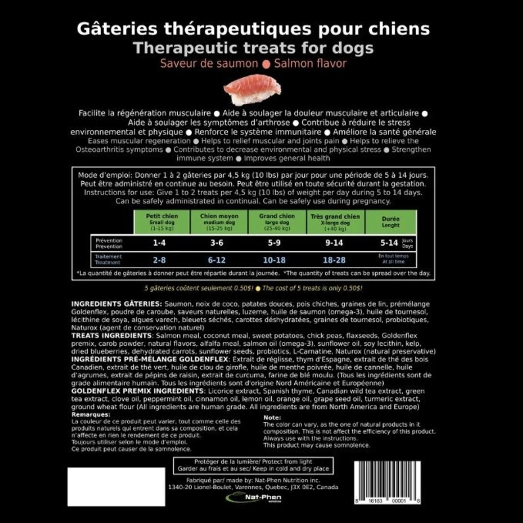 Nat-Phen Nat-Phen - Golden Flex - Gâteries Thérapeutiques Pour Chiens