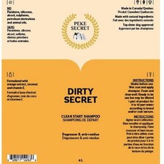 Peke Secret Peke Secret - "Dirty Secret" Shampoing De Départ - Dégraissant & Anti-Résidus - 500 ml