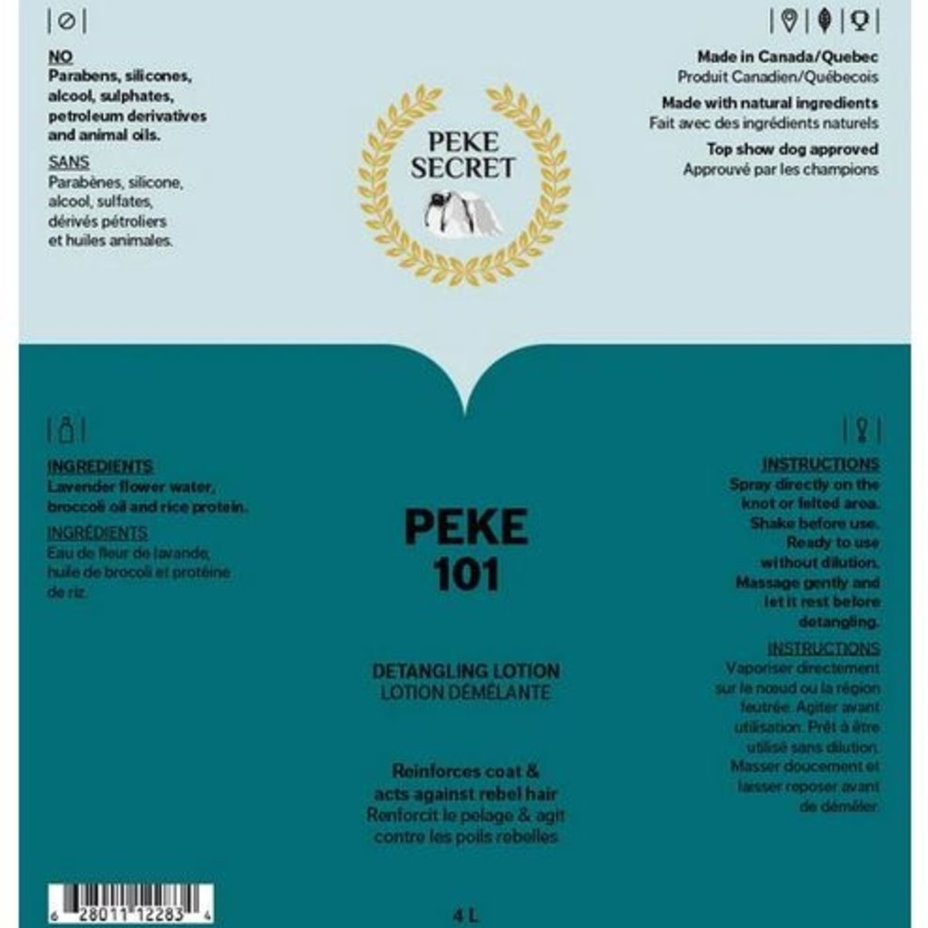 Peke Secret Peke Secret - "Peke 101" Lotion Démêlante Pour Chien Et Chat - 250 ml