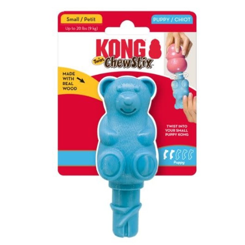 Kong Kong - "ChewStix Twist" Chiot Grand - Bleu