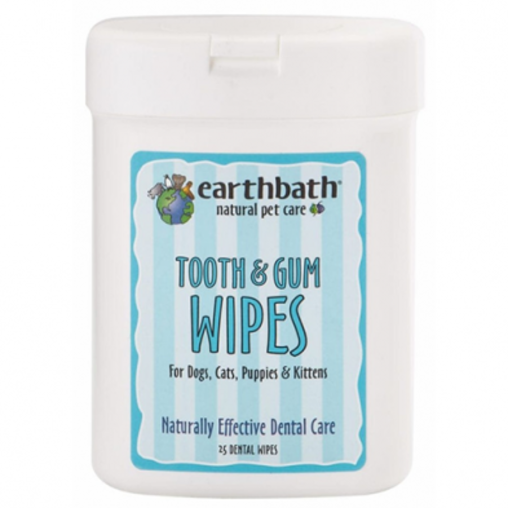 Earthbath Earthbath - Lingettes Pour Nettoyer Les Dents - Pour Chien Et Chat