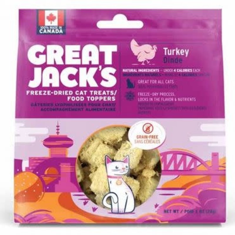 Canadian Jerky Company Great Jack's - Dinde Pour Chat 85 g