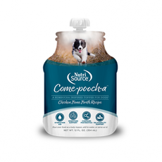 NutriSource NutriSource - Bouillon ''Come Pooch A'' Poulet  Avec Probiotiques 354 ml**