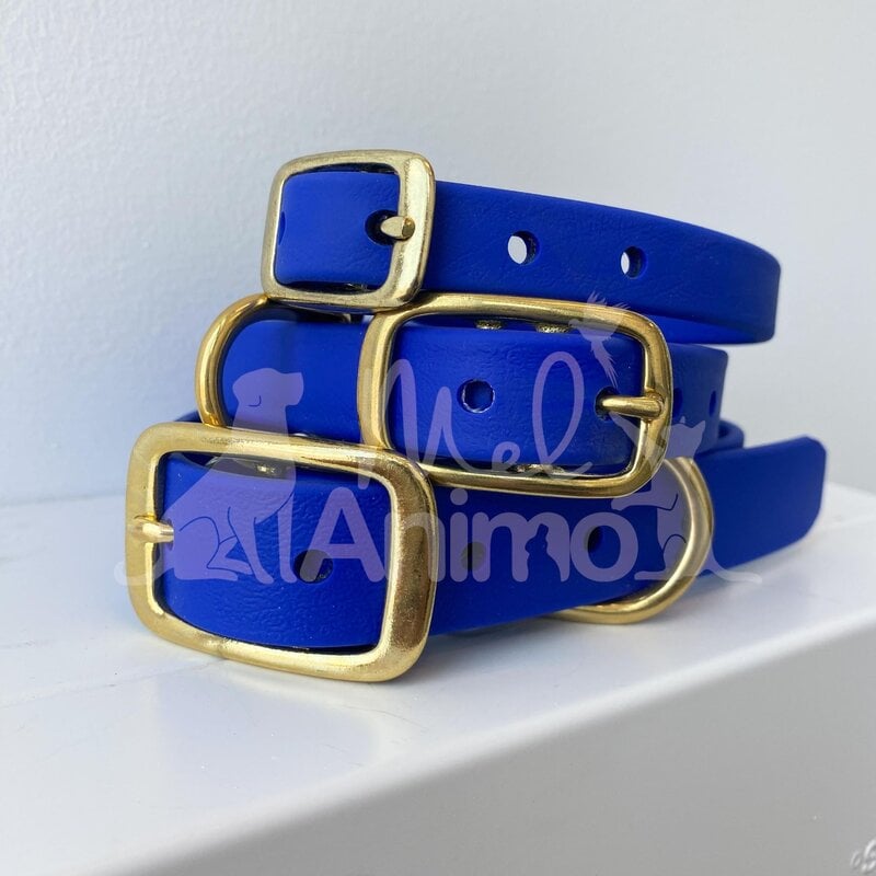 UrraCo Urra.co - Collier Biothane - Bleu Royal