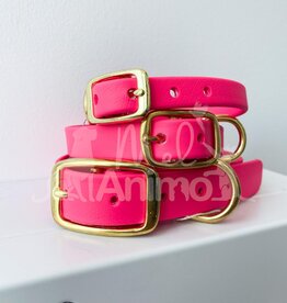 UrraCo Urra.co - Collier Biothane - Rose Framboise