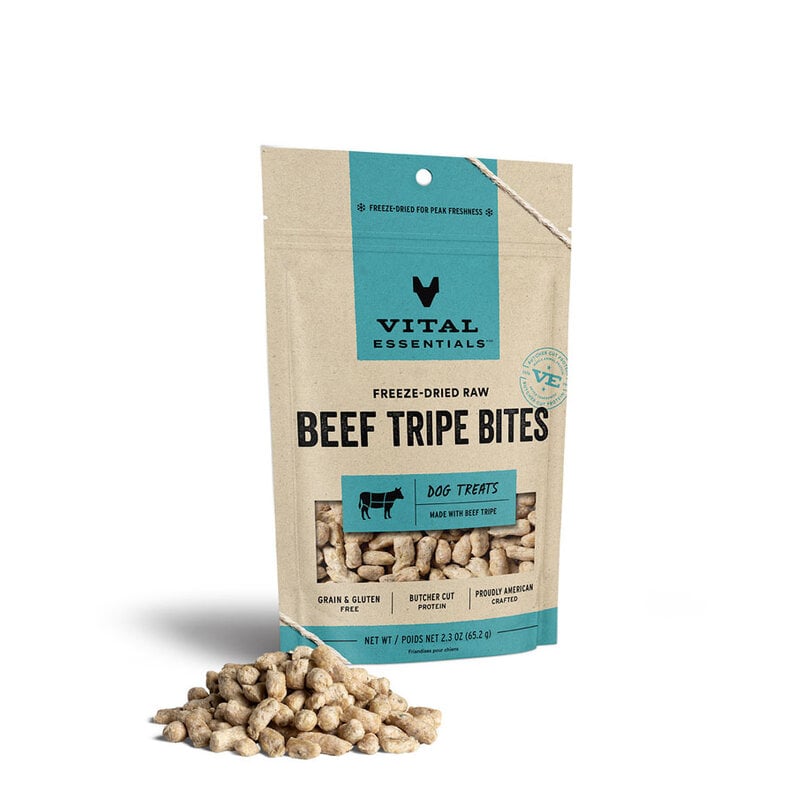 Vital Essentials Vital Essentials - Gâteries Pour Chien À La Tripe De Boeuf Lyophilisé - 65.2 g