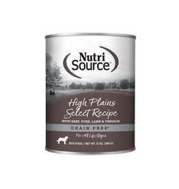 NutriSource NutriSource -Nourriture Humide- Sans Grains - ''High Plains'' - Boeuf, Porc, Agneau & Venaison