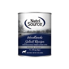 NutriSource NutriSource -Nourriture Humide- Sans Grains - ''Woodlands'' - Sanglier, Dinde & Porc