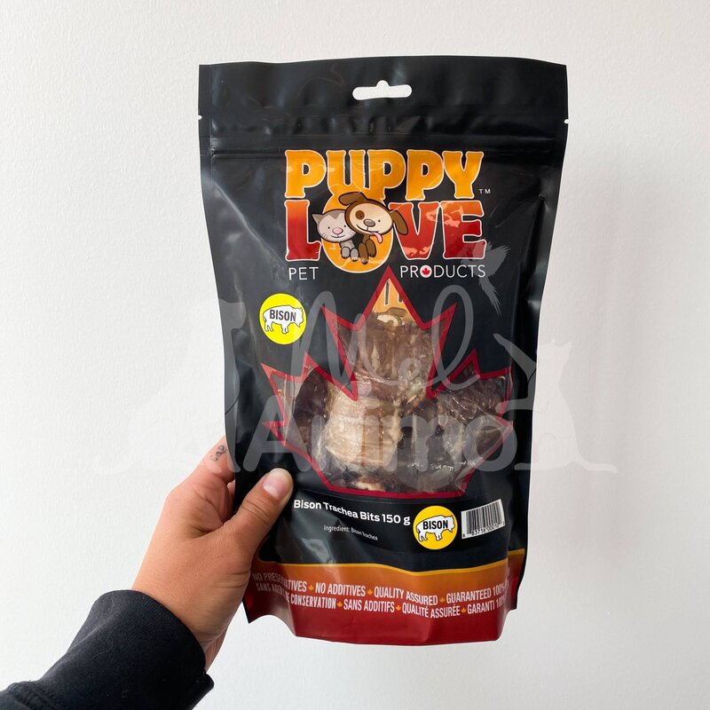 Puppy Love Puppy Love - Morceaux De Trachée De Bison - 150g