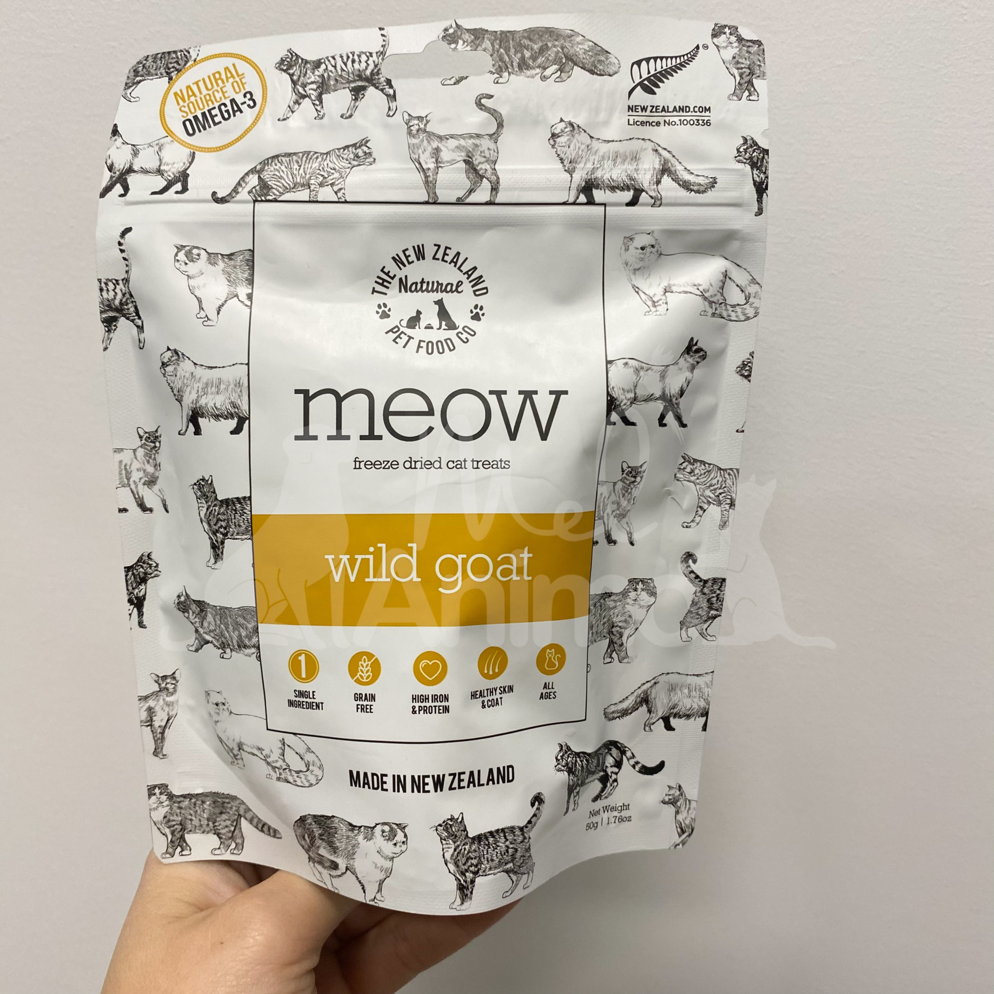 New Zealand Petfood New Zealand Petfood "Meow" Chèvre Sauvage 50g