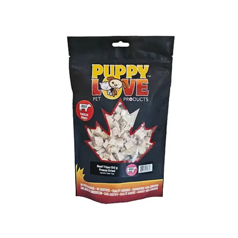 Puppy Love Puppy Love -  Tripe De Boeuf Lyophilisé 50g