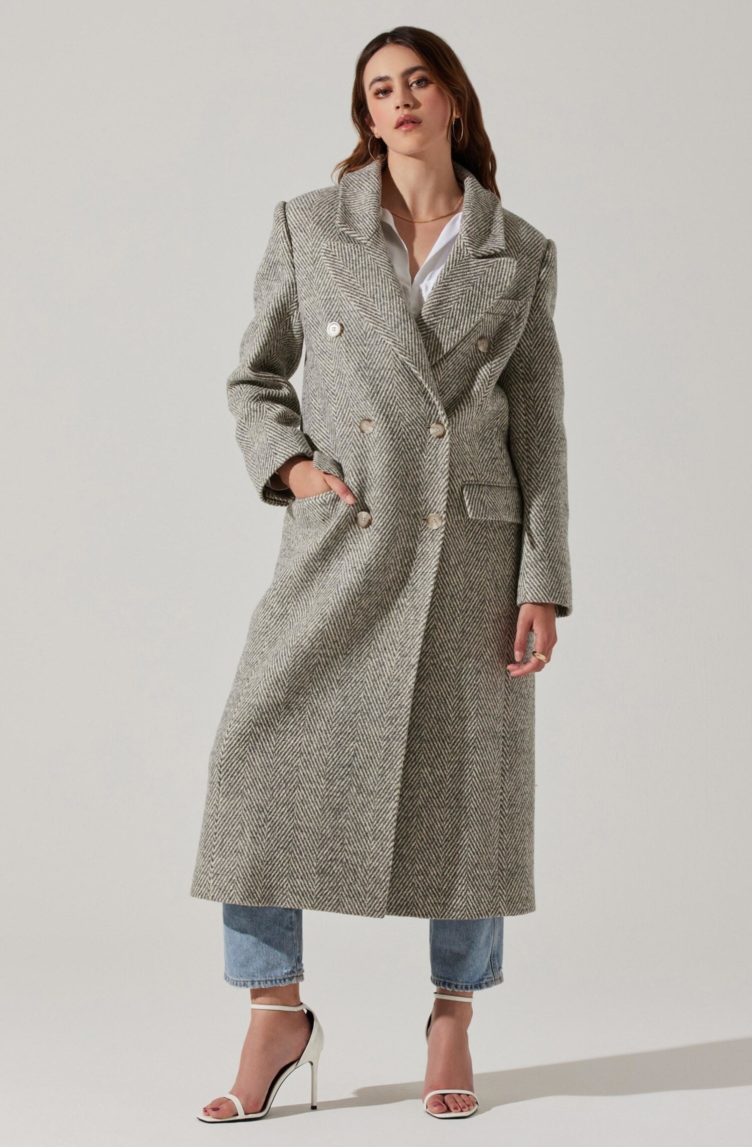 By Anthropologie Oversized Collar Coat