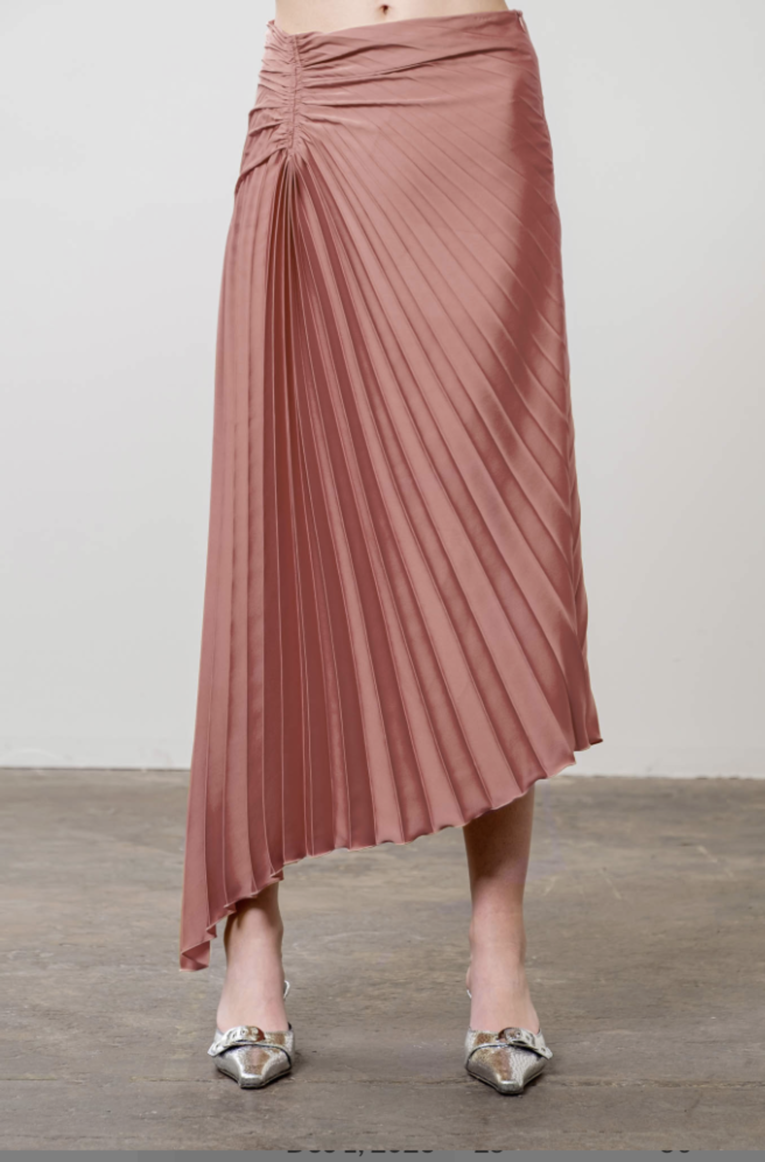 Pleated midi skirt - Women