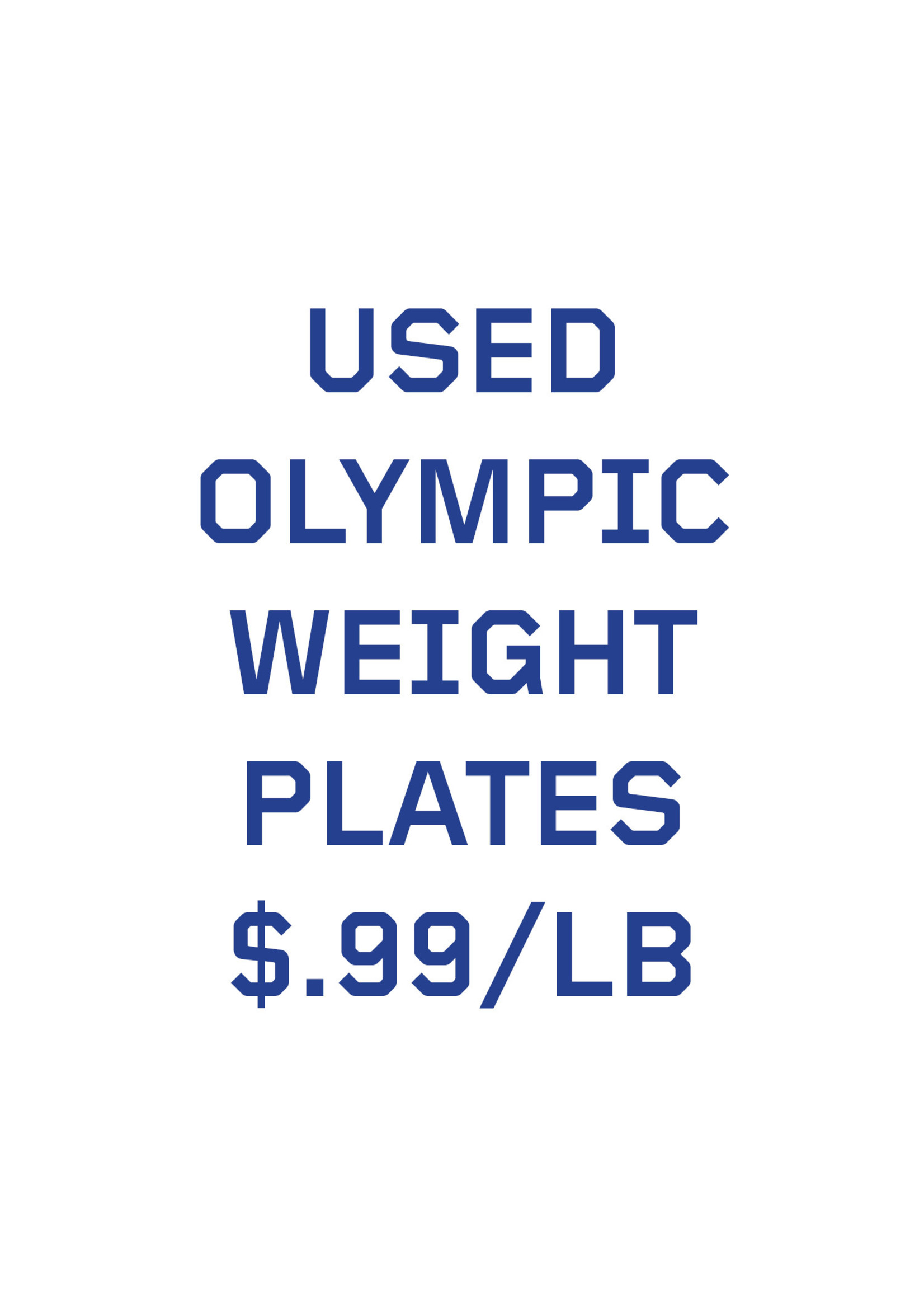 USED CAST OLYMPIC PLATES