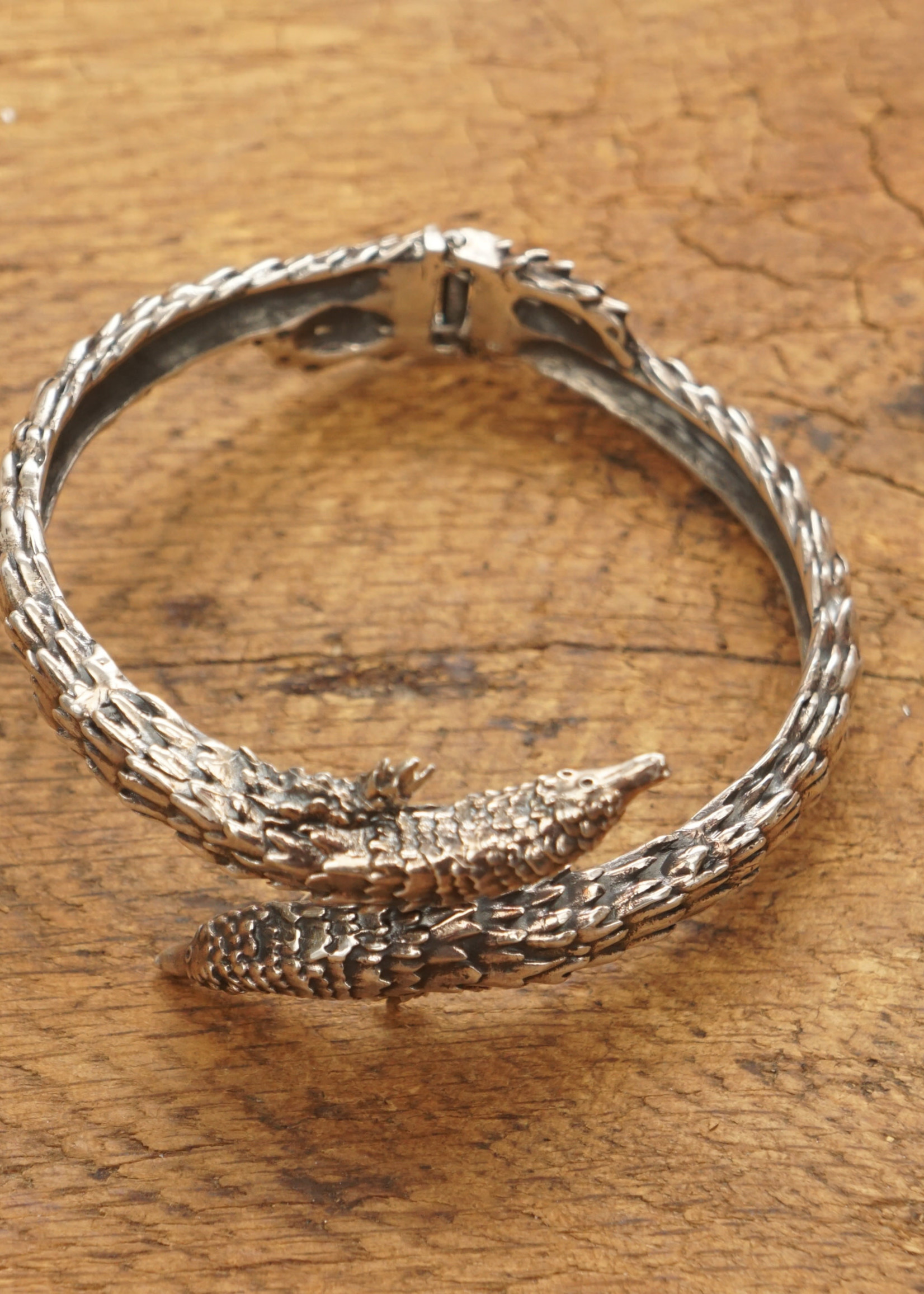 Silver Pangolin Bracelet large
