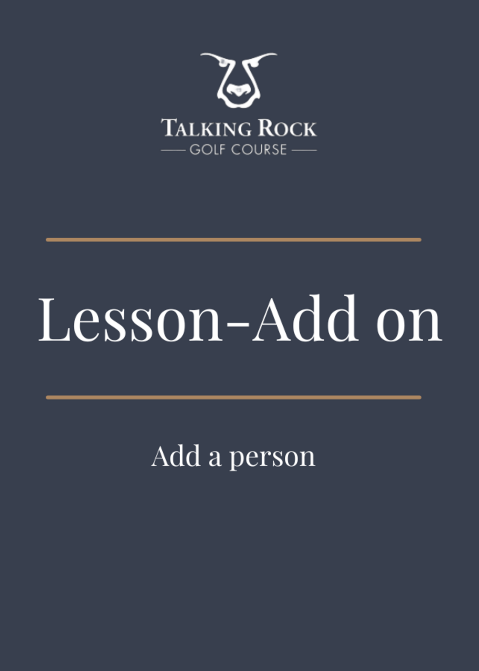 Lesson - Add a person