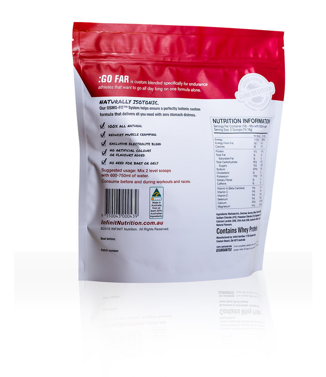 INFINIT NUTRITION GOFAR BAG RASPBERRY FLAVOUR