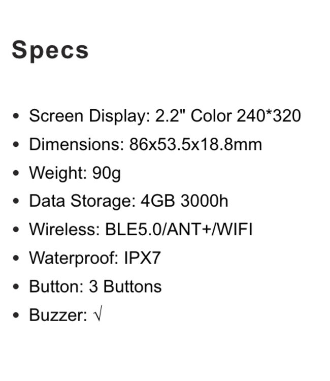 IGS GPS CYCLING COMPUTER 620