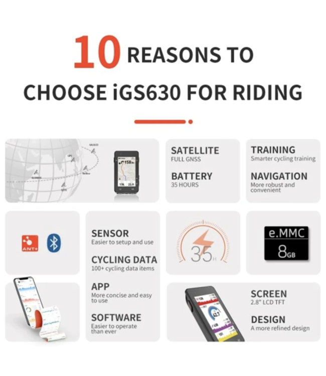 IGS 630 CYCLING COMPUTER