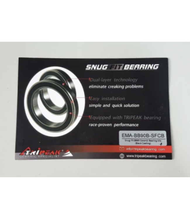 TRI PEAK BOTTOM BRACKETT EMA-BB90-SFSB SNUG FIT