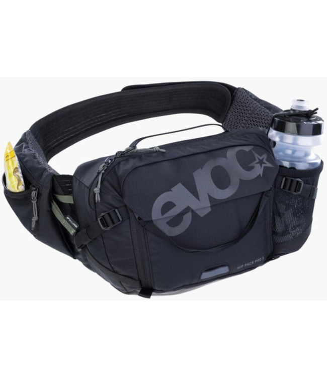 EVOC HIP PACK 3L + 1.5L BLADDER BLACK