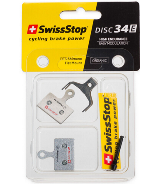 SWISSSTOP BRAKE PAD 34E SHIMANO FLAT MOUNT ORGANIC
