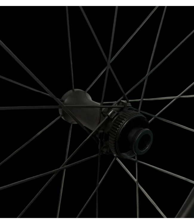 OWB Carbon Wheelset Alloy Spokes 50mm Rim 100X12mm Thru Axle C/L Front & 142X12mm Thru Axle C/LOCK Rear SHIMANO HG ONLY