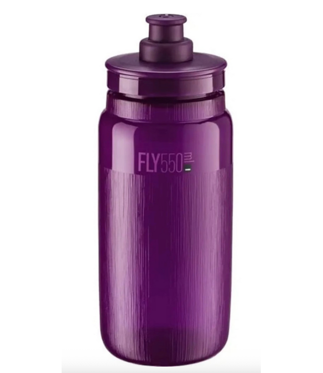 Elite Fly Tex Water Bottle 550ml Purple Clear