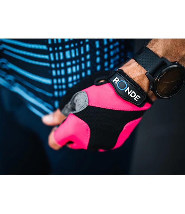 Womens Pink Short Finger Cycling Glove