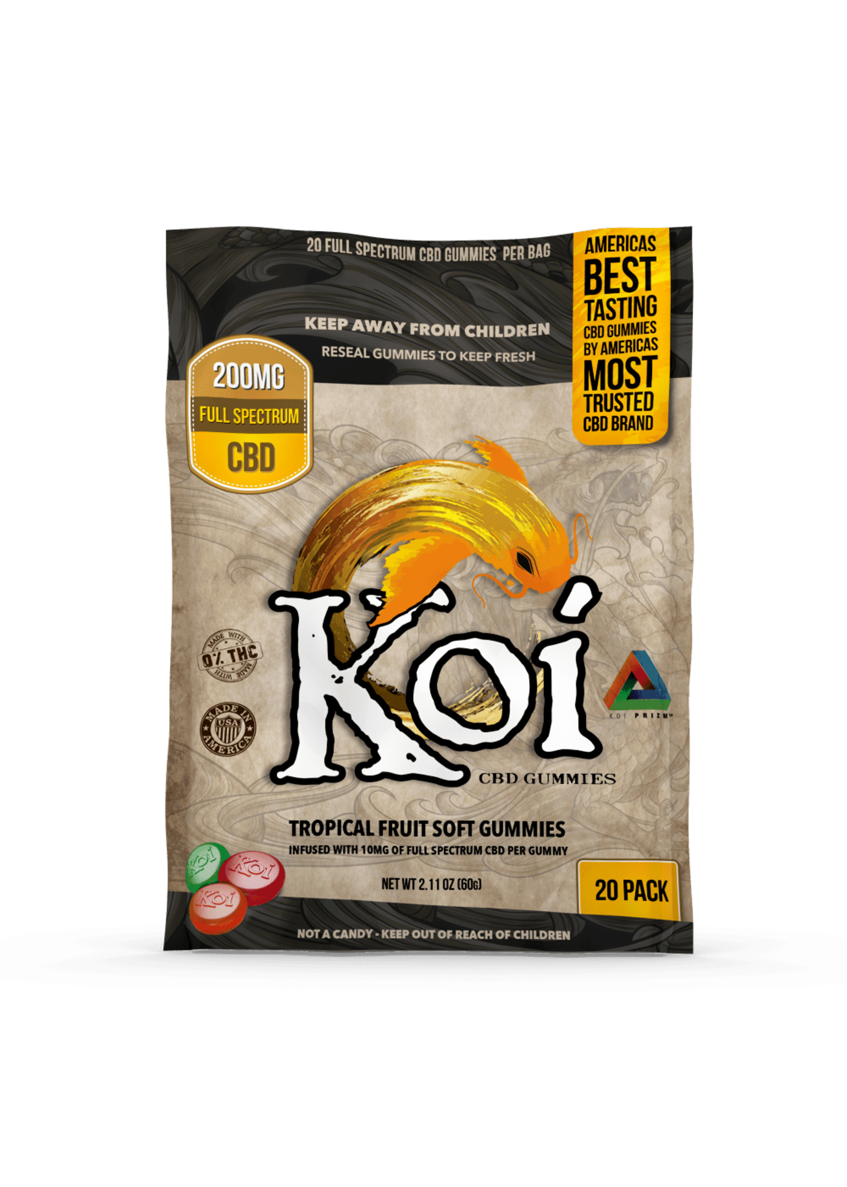 Koi Koi Tropical CBD Gummies 60MG