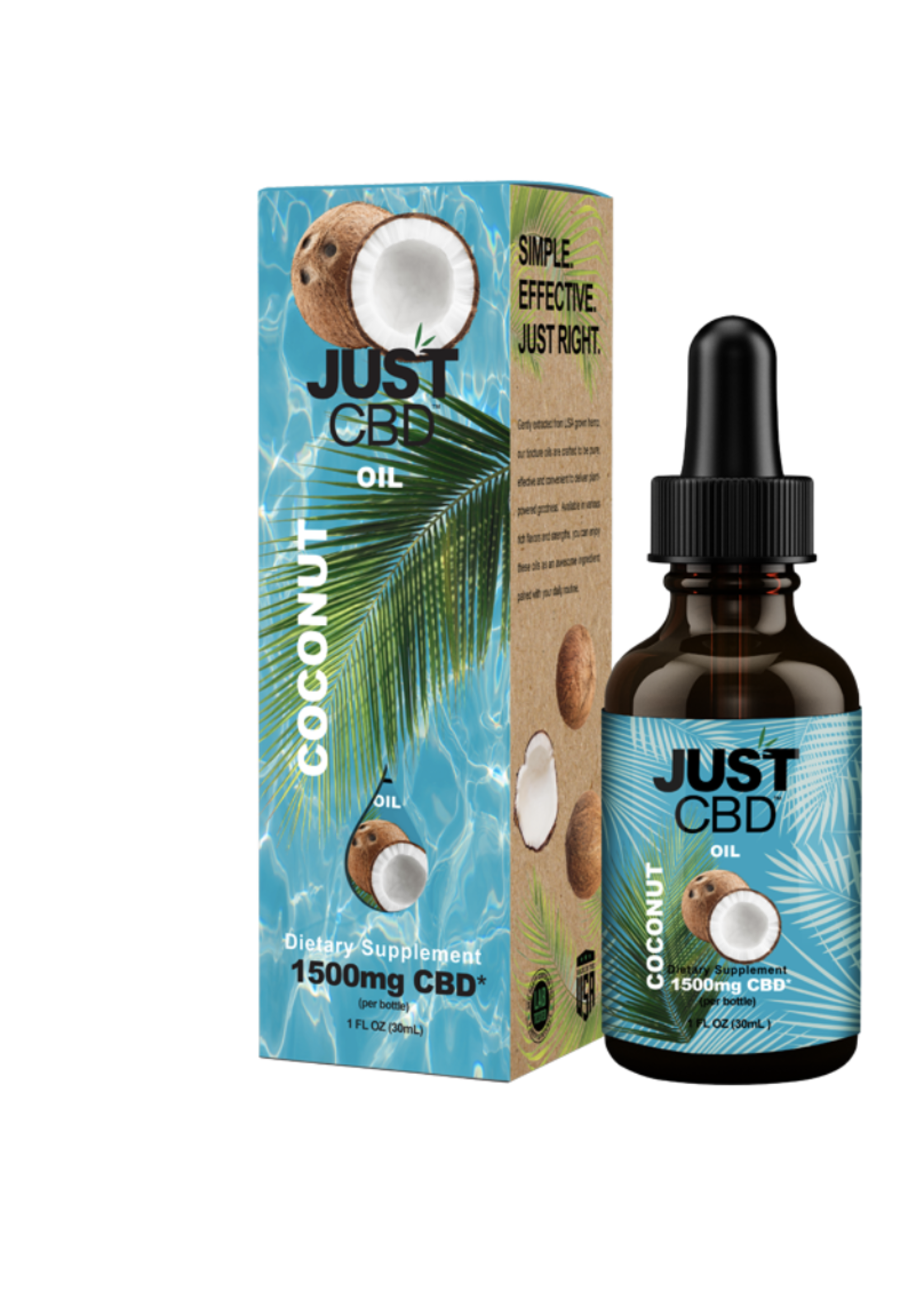 cbdMD JustCBD Coconut Tincture