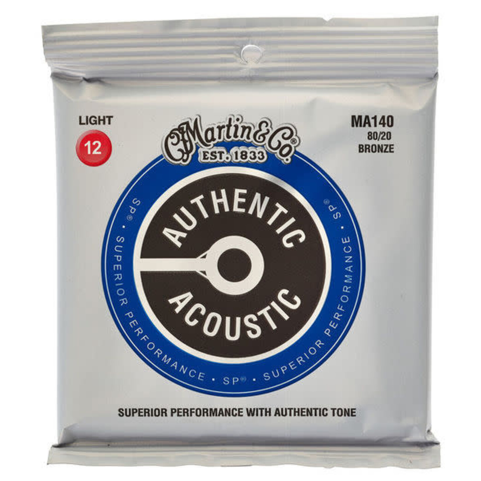 Martin Martin MA140 80/20 Bronze Light 12 Acoustic Guitar Strings