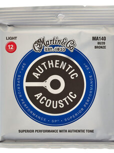 Martin Martin MA140 80/20 Bronze Light 12 Acoustic Guitar Strings